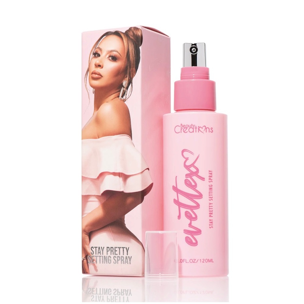 Sitting Pretty Setting Spray Evettexo x Beauty Creations Cosmetics